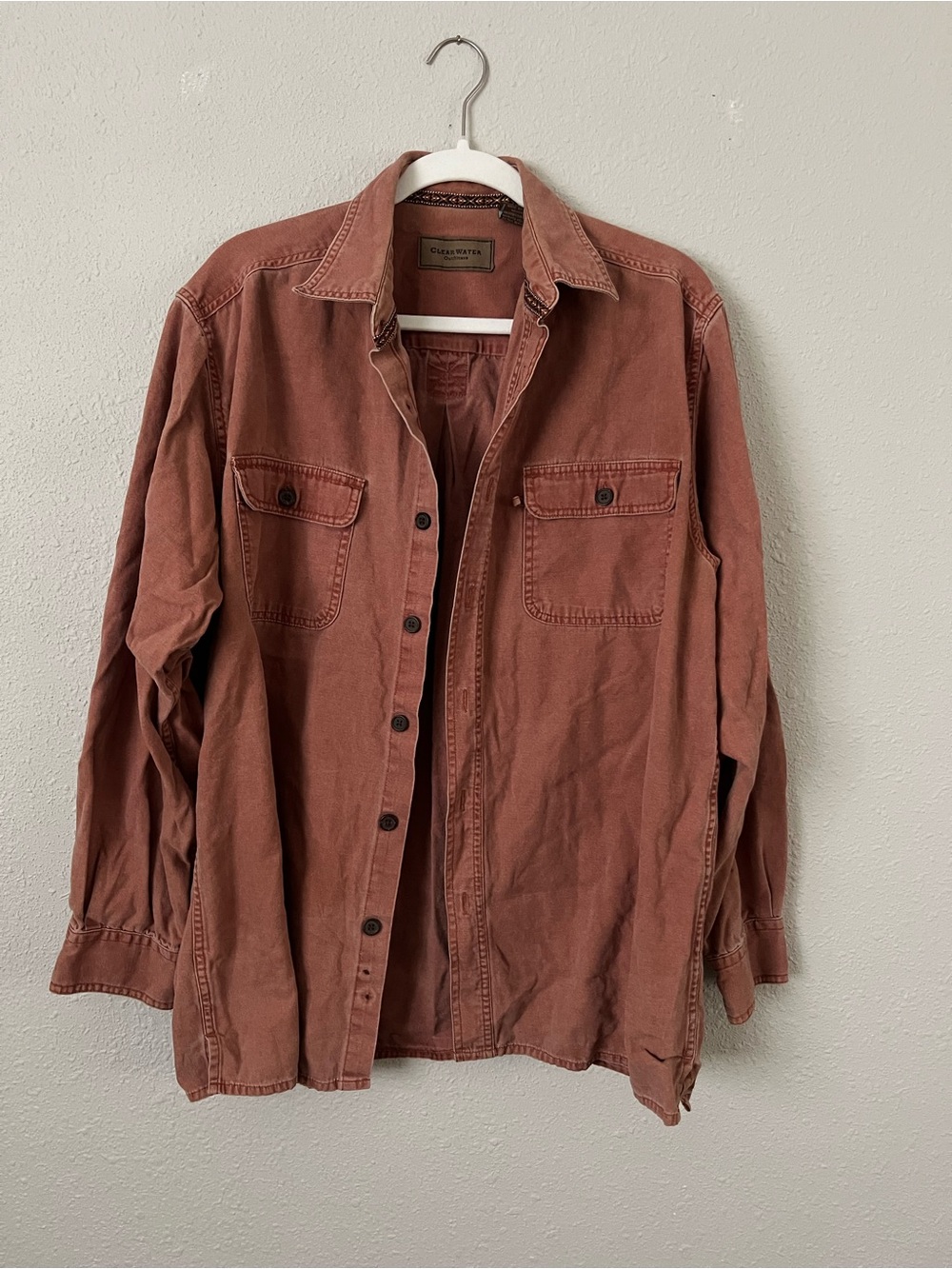 Clear water outfitters Shirt Jacket - Rust Red
